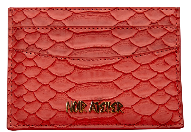 Noir Atelier - Rouge Coral Cardholder